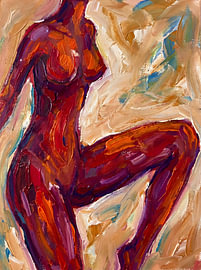 Vibrant Nude Figure