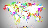 Splash Blanc de Carte du Monde par World Maps Aperçu