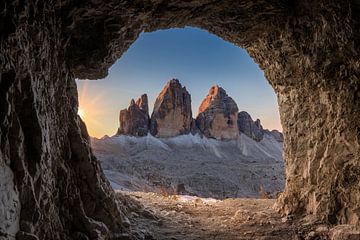 Three Peaks in the Dolomites by Dieter Meyrl