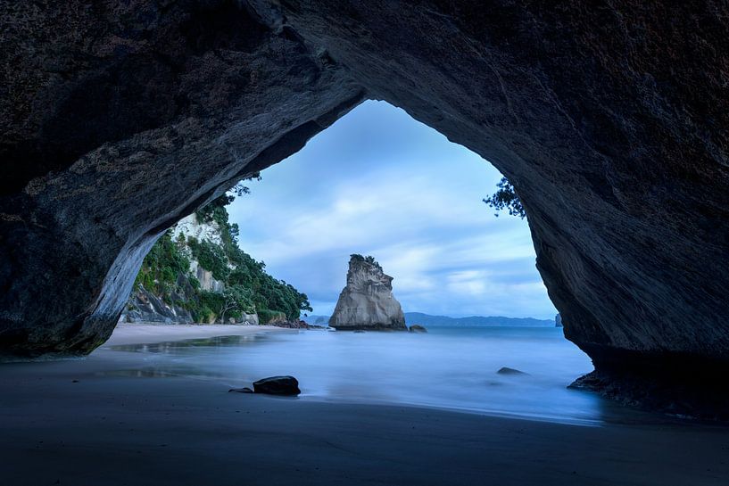Cathedral Cove in Nieuw Zeeland van Michael Bollen