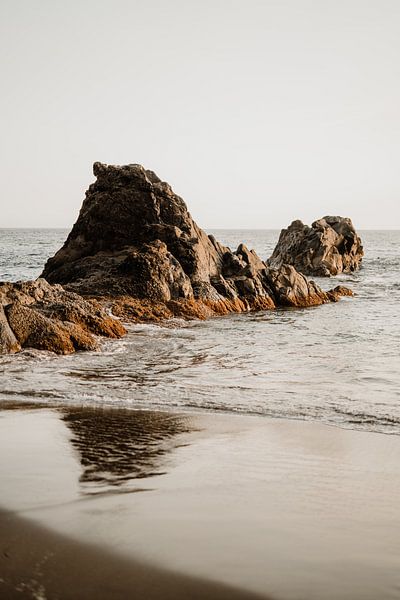 Côte de Madère | Mer | Plage | Portugal | Gravure d'art par Inge Pieck