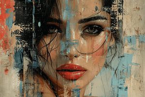 Portrait moderne et abstrait