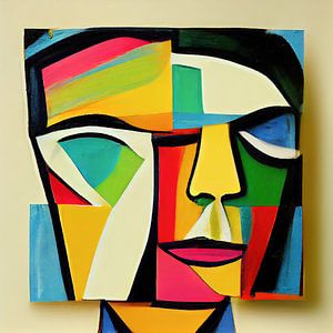 Abstraktes Gesicht