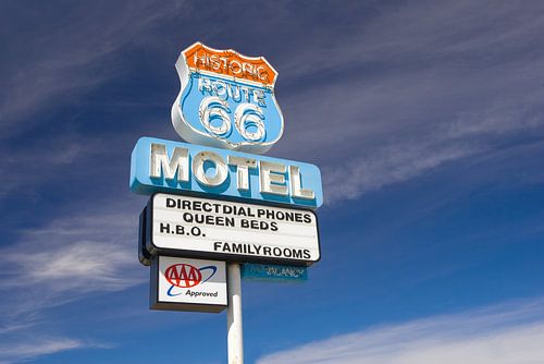 Historic Route 66 Motel in Seligman, Arizona by Henk Meijer Photography