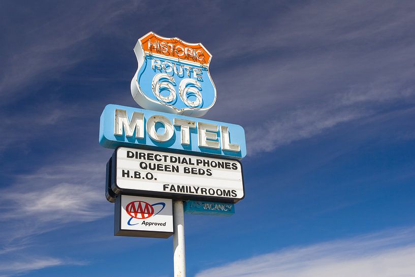 Historic Route 66 Motel in Seligman, Arizona by Henk Meijer Photography