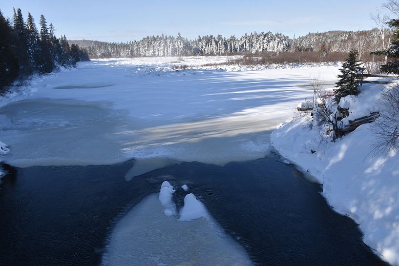 The black river in spring by Claude Laprise