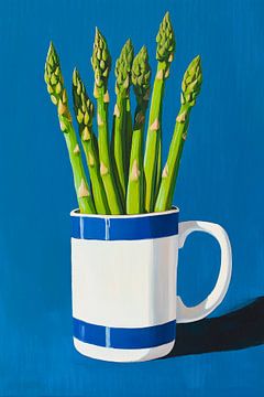 Spargel im Becher – Frisch und Bunt von Poster Art Shop