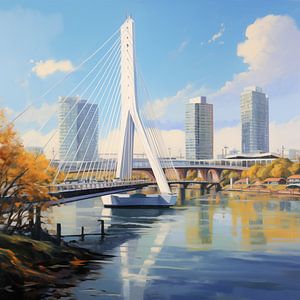 Erasmus Bridge of Rotterdam