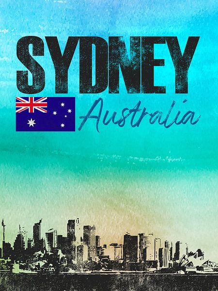 Sydney Australië van Printed Artings