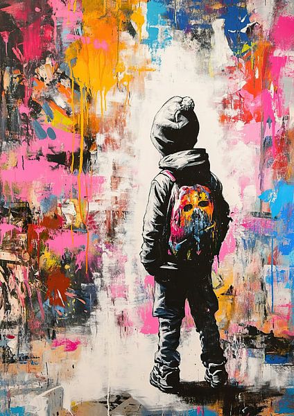 Colourful Child by Eye catching paintings