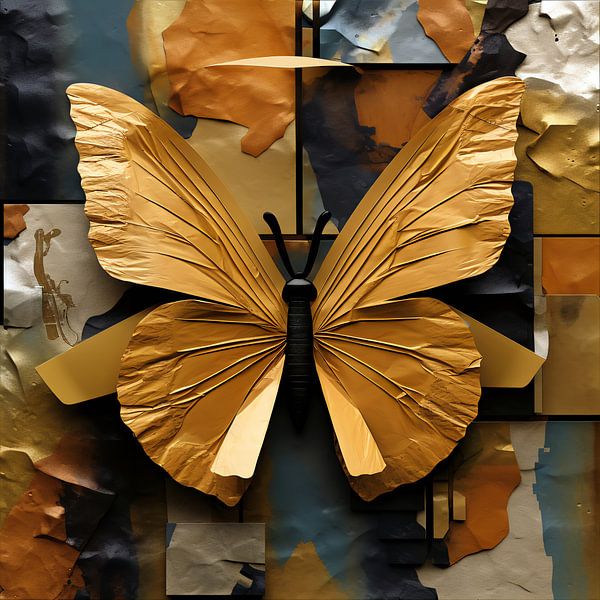Butterfly collage by Jacky