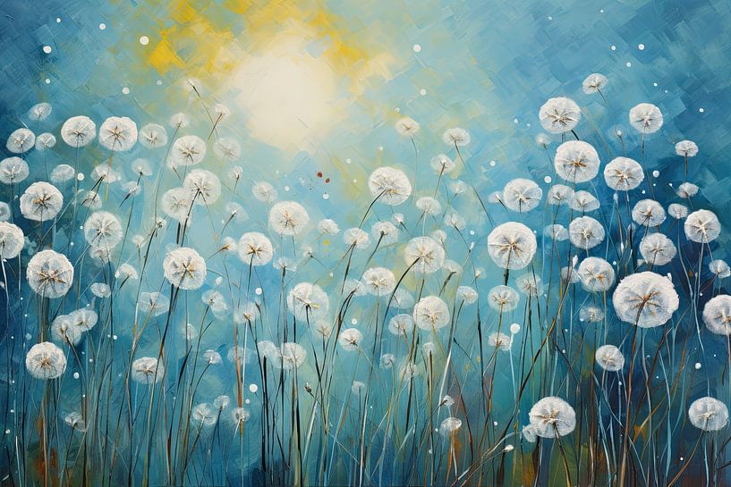 Flower Dandelion by Eye catching paintings