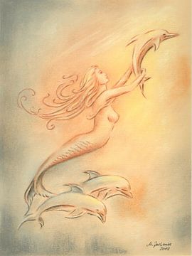 Delphine Engel und Heiler der Meere