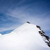 Blick vom Jungfraujoch-Plateau auf das Jungfraujoch Sphinx-Observatorium von t.ART
