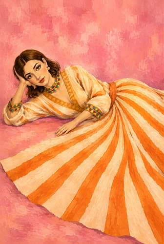 Dreamy in orange stripes