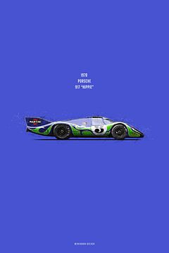Auto's in kleur, Porsche 917 Hippie van Theodor Decker
