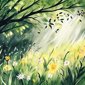 Der Frühling ist grün von Jutta Maria Pusl