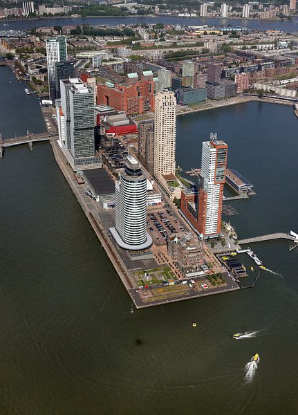 Luchtfoto Rotterdam Kop van Zuid Wilhelminakade van Roel Dijkstra