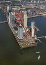 Luchtfoto Rotterdam Kop van Zuid Wilhelminakade van Roel Dijkstra thumbnail