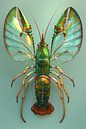 Lobster Luxe - Butterfly fantasy in green #1 by Marianne Ottemann - OTTI thumbnail