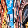 Lucca in Italien mit Bunten Häuser von Mustafa Kurnaz
