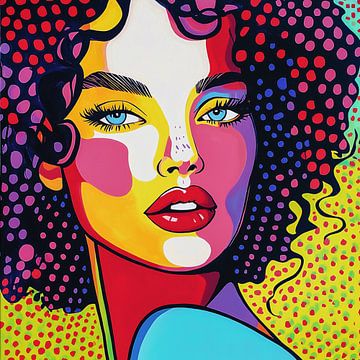 Popart Portret van Ellen Novara-da Lima