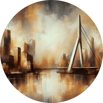 Erasmusbrug Rotterdam van FoXo Art