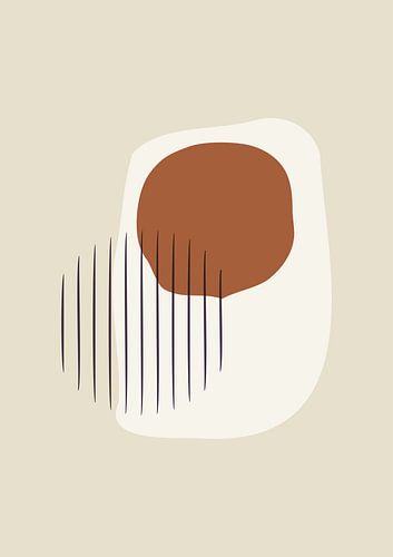 Wolkig - abstrakte Formen mit Streifen