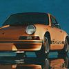 Porsche 911 Carrera een iconische sportwagen van Jan Keteleer (JanKé): Een reis voorbij het canvas