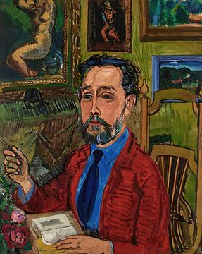 Raoul Dufy - Portret van de dichter Joachim Gasquet (1919) van Peter Balan