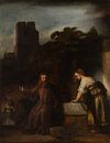 Christus und die Samariterin, Stil von Rembrandt von Rembrandt van Rijn Miniaturansicht