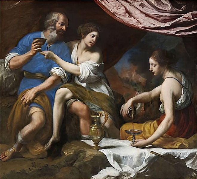 Lot und seine Töchter von Felice Ficherelli. Digital verbesserte Version. von Frank Zuidam