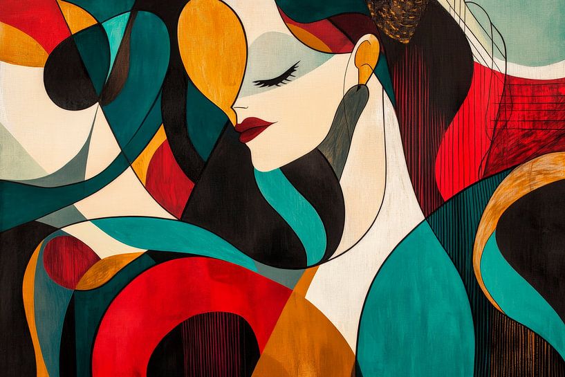 Farbenfrohe Träume – weibliche Form  Kunst der Emotion – s von Poster Art Shop