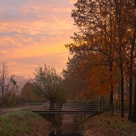 The Bridge , next to the castle by Jos Erkamp