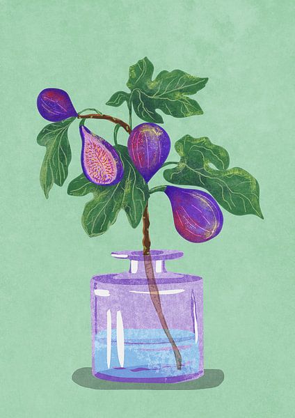 Feigenzweig in Vase von Raissa Oltmanns