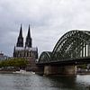 Cologne Cathedral with Rhine Bridge by Gerard de Zwaan