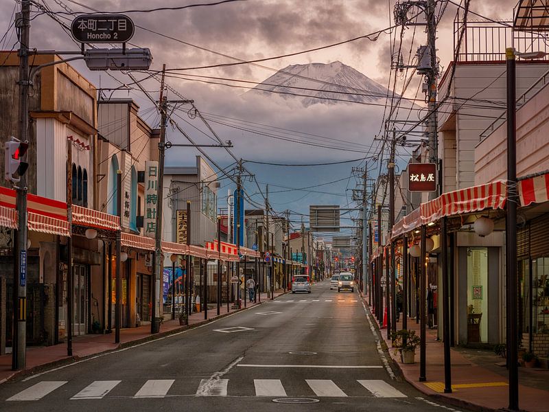De weg naar mount Fuji van Teun Ruijters