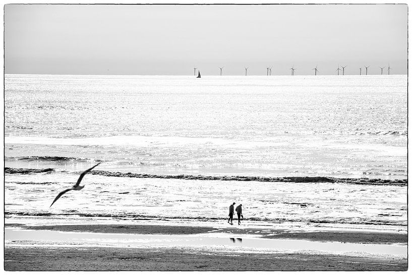 Noordzeestrand en Zeezicht van Brian Morgan