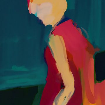 Peinture colorée abstraite sur Studio Allee