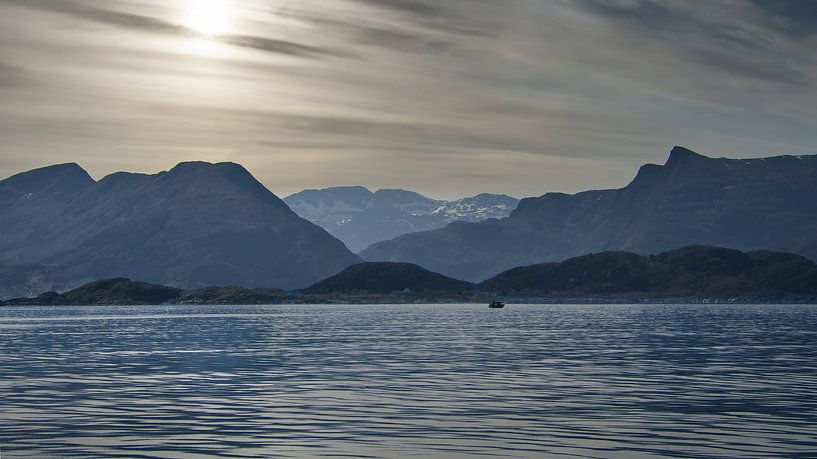 Fjord in Norway, cloudy sky by Martin Köbsch