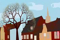 Dorpsstraat. (City-Art) van SydWyn Art thumbnail
