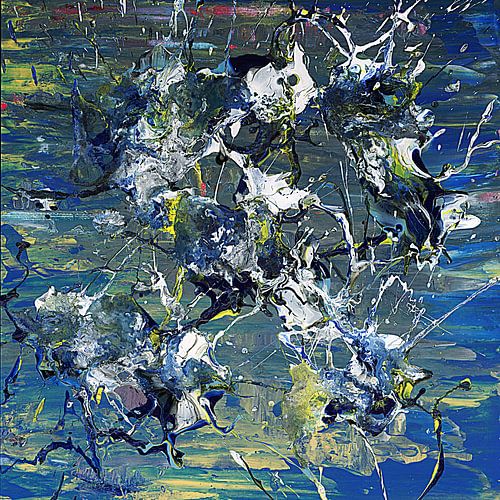 Seismische golven Abstract Hammer Smash