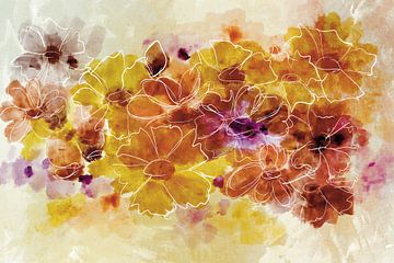 Flowers in the burning sun by Ankie Kooi