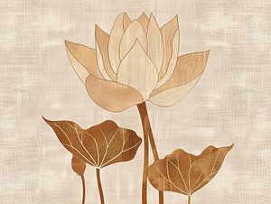 Blumenmalerei Lotusblume