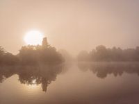 Fog on the river IJssel