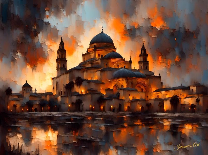 Mosque-Cathedral Cordoba, Cordoba (Spain) at sunset by Johannas Art Creations