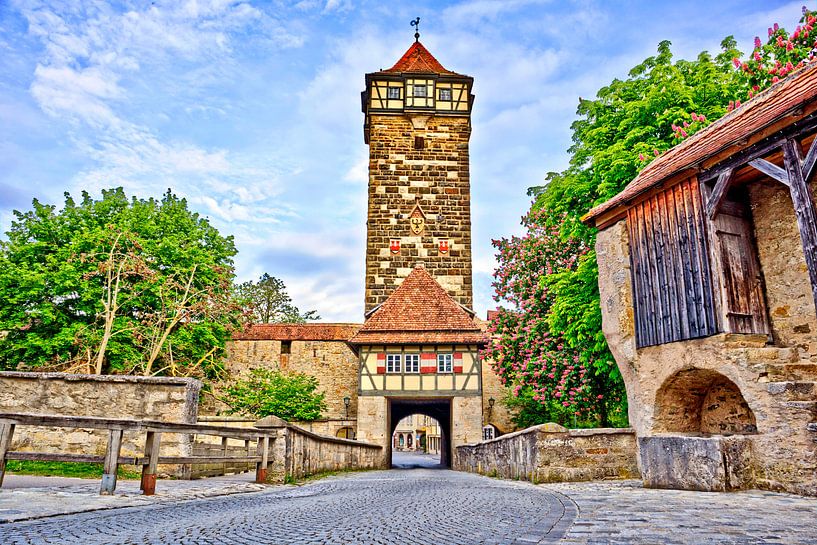 Mittelalterlicher Turm Rothenburg ob der Tauber von Roith Fotografie