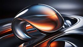 Glas met kleuren in de kunst