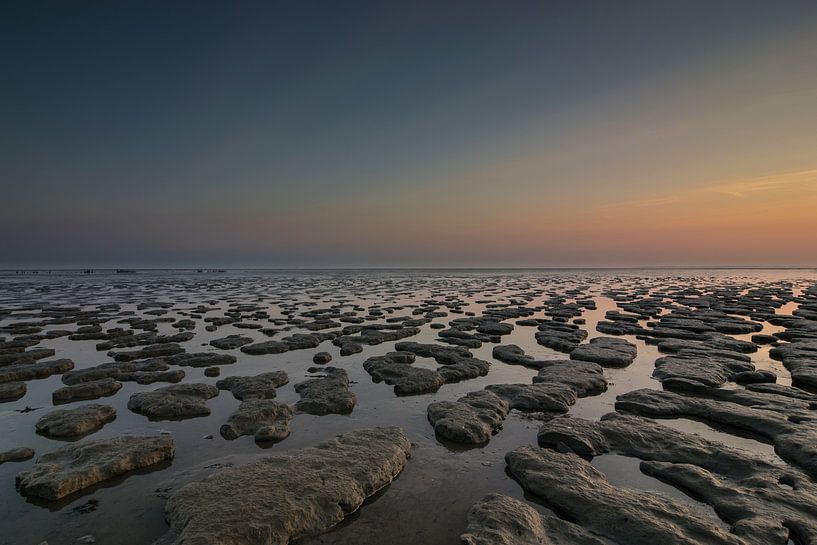 Beautiful sunrise over the Wadden Sea by Patrick Verhoef