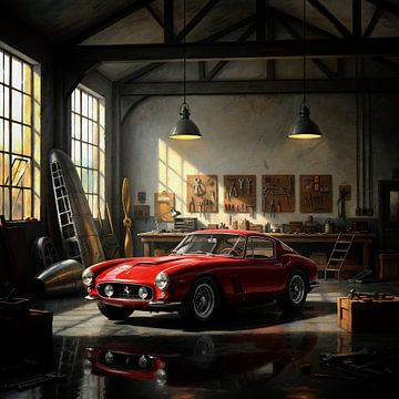 1957 Ferrari 250GT Kunstwerk van Jan Keteleer